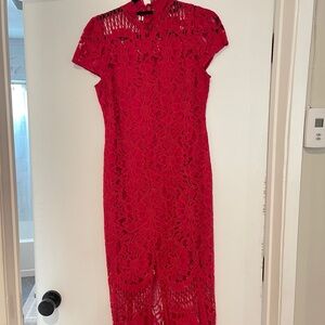 Lace mid length dress